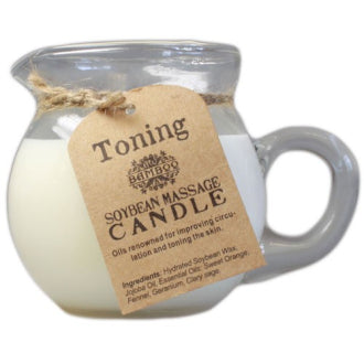 Toning & Firming Soybean Massage Candle - Soybean Wax Candle