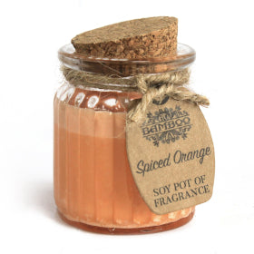 Spiced Orange Scented Soy Candles Pot  - Scented Candle - Candle Jar