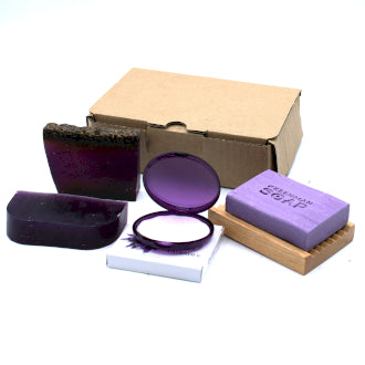 Lavender Lover Soap Bundle Gift Set- Lavender Soap- handmade Soap- Soap Bar- Wooden Soap Tray