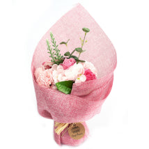  Pink Standing Soap Flower Bouquet- Bath Soap- Flower Soap