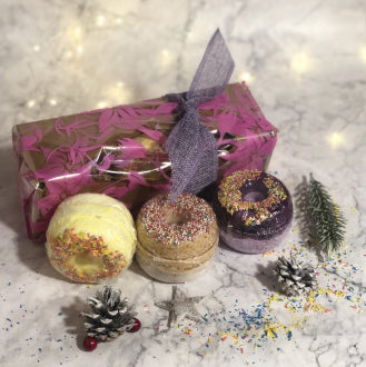 Bath Bomb Gift Set - Donut Bath Bombs - Pampering Heaven UK